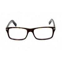 Tom Ford Unisex Eyeglasses - Dark Havana Plastic Rectangular Frame | FT5663-B 052 ,