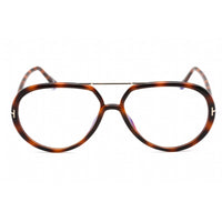 Tom Ford Unisex Eyeglasses - Full Rim Blonde Havana Plastic Aviator | FT5838-B 053 ,