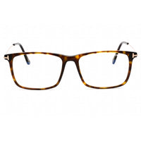 Tom Ford Unisex Eyeglasses - Full Rim Dark Havana Acetate Rectangular | FT5758-B 052 ,