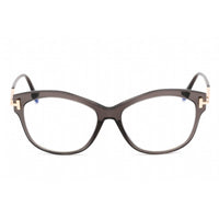 Tom Ford Unisex Eyeglasses - Full Rim Grey/Gold Plastic Round Frame | FT5705-B 020 ,