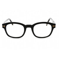 Tom Ford Unisex Eyeglasses - Full Rim Shiny Black Plastic Round Frame | FT5808-B 001 ,