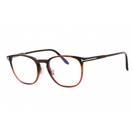 Tom Ford Unisex Eyeglasses - Full Rim Shiny Burgundy Metal Round Frame | FT5700-B 054 ,
