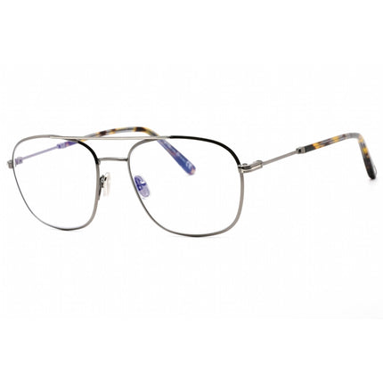 Tom Ford Unisex Eyeglasses - Full Rim Shiny Dark Gunmetal Metal Frame | FT5830-B 008 ,