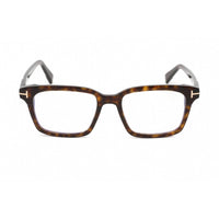 Tom Ford Unisex Eyeglasses - Rectangular Dark Havana Plastic Frame | FT5661-B 052 ,
