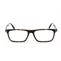 Tom Ford Unisex Eyeglasses - Rectangular Dark Havana Plastic Frame | FT5681-B 052 ,