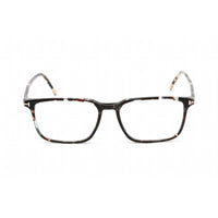 Tom Ford Unisex Eyeglasses - Rectangular Shape Tortoise Plastic Frame | FT5607-B 055 ,