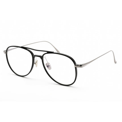 Tom Ford Unisex Eyeglasses - Shiny Black Metal Aviator Shape Frame | FT5666-B 001 ,