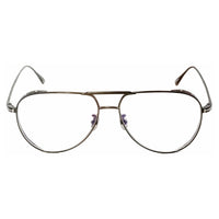Tom Ford Unisex Eyeglasses - Shiny Gunmetal Aviator Metal Frame | FT5658-F-B 008 ,