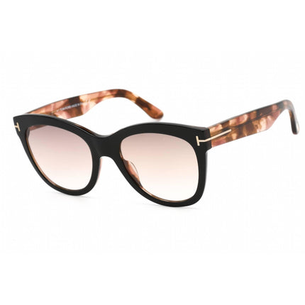 Tom Ford Unisex Sunglasses - Black/Havana Plastic Cat Eye Shape Frame | FT0870 05F ,
