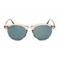 Tom Ford Unisex Sunglasses - Full Rim Beige Plastic Round Shape Frame | FT0904 57V ,