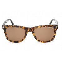 Tom Ford Unisex Sunglasses - Full Rim Colored Havana Acetate Frame | FT0336 LEO 55J ,