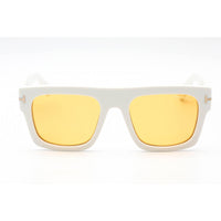 Tom Ford Unisex Sunglasses - Ivory Square Shape Frame Light Brown Lens | FT0711/S 25E ,