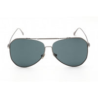 Tom Ford Unisex Sunglasses - Shiny Dark Ruthenium Metal Aviator Frame | FT0853 12V ,