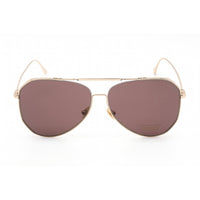 Tom Ford Unisex Sunglasses - Shiny Rose Gold Metal Aviator Shape Frame | FT0853 28E ,