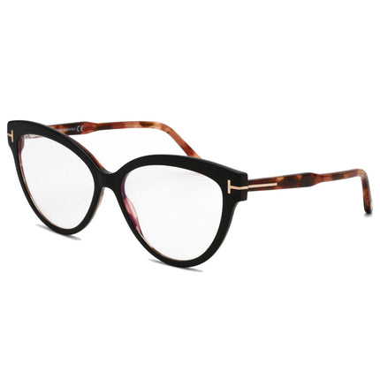 Tom Ford Women's Eyeglasses - Black/Other Full-Rim Cat-Eye Frame | FT5763-B 005 ,