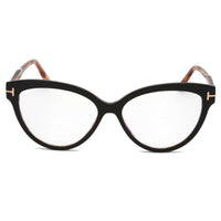 Tom Ford Women's Eyeglasses - Black/Other Full-Rim Cat-Eye Frame | FT5763-B 005 ,