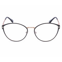Tom Ford Women's Eyeglasses - Black/Rose Gold Cat-Eye Full-Rim Frame | FT5573-B 005 ,