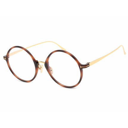 Tom Ford Women's Eyeglasses - Blonde Havana Round Full-Rim Frame | FT5703-B 053 ,