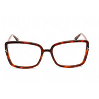 Tom Ford Women's Eyeglasses - Butterfly Shape Red Havana Plastic Frame | FT5813-B 054 ,