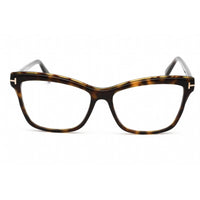 Tom Ford Women's Eyeglasses - Cat Eye Shape Dark Havana Plastic Frame | FT5619-B 052 ,