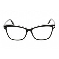 Tom Ford Women's Eyeglasses - Cat Eye Shape Shiny Black Plastic Frame | FT5619-B 001 ,