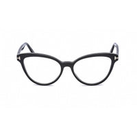 Tom Ford Women's Eyeglasses - Cat Eye Shape Shiny Black Plastic Frame | FT5639-B 001 ,