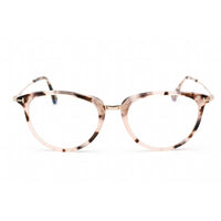 Tom Ford Women's Eyeglasses - Colored Havana Acetate/Metal Oval Frame | FT5640-B 055 ,