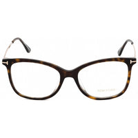 Tom Ford Women's Eyeglasses - Dark Havana Acetate/Metal Rectangular | FT5510-F 052 ,