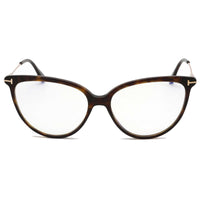 Tom Ford Women's Eyeglasses - Dark Havana Cat-Eye Frame Clear Lens | FT5688-B 052 ,