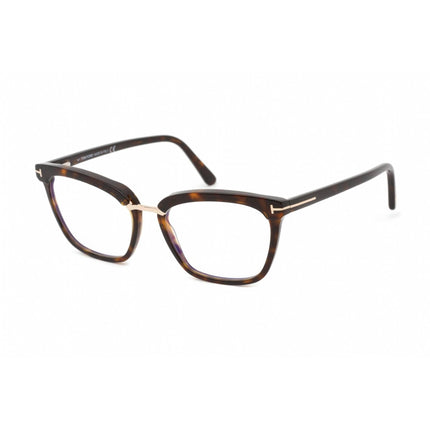 Tom Ford Women's Eyeglasses - Dark Havana Cat Eye Full-Rim Frame | FT5550-B 052 ,