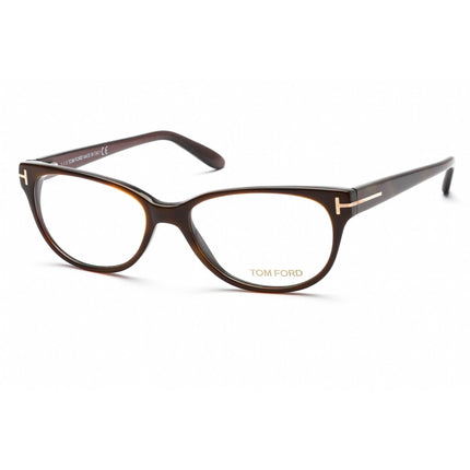 Tom Ford Women's Eyeglasses - Full Rim Cat Eye Dark Havana Acetate Frame | FT5292 052 ,