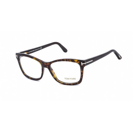 Tom Ford Women's Eyeglasses - Full Rim Dark Havana Plastic Rectangular | FT5424 052 ,