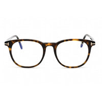 Tom Ford Women's Eyeglasses - Full Rim Dark Havana Plastic Round Frame | FT5754-B 052 ,
