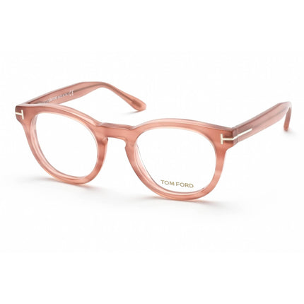 Tom Ford Women's Eyeglasses - Full Rim Pink/Other Plastic Round Frame | FT5489 074 ,