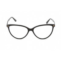 Tom Ford Women's Eyeglasses - Full Rim Shiny Black Cat Eye Shape Frame | FT5743-B 002 ,