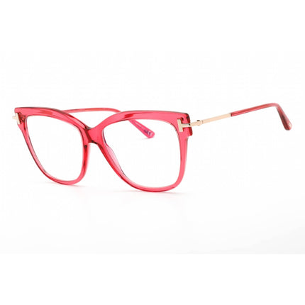 Tom Ford Women's Eyeglasses - Full Rim Shiny Red Rectangular Frame | FT5704-B 066 ,