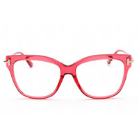 Tom Ford Women's Eyeglasses - Full Rim Shiny Red Rectangular Frame | FT5704-B 066 ,