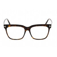 Tom Ford Women's Eyeglasses - Full Rim Square Dark Havana Plastic Frame | FT5768-B 052 ,