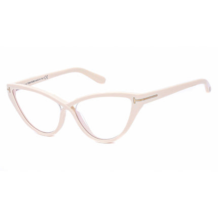 Tom Ford Women's Eyeglasses - Ivory Cat-Eye Plastic Full-Rim Frame | FT5729-B 025 ,