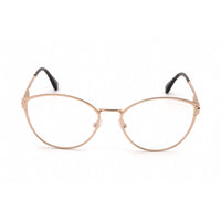 Tom Ford Women's Eyeglasses - Rose Gold Round Metal Full-Rim Frame | FT5573-B 028 ,