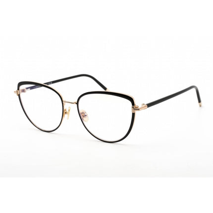 Tom Ford Women's Eyeglasses - Shiny Black Cat Eye Metal Full-Rim Frame | FT5741-B 001 ,