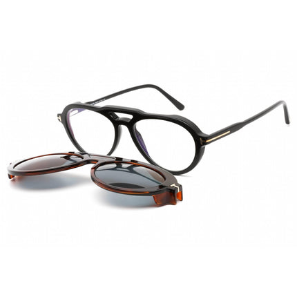 Tom Ford Women's Eyeglasses - Shiny Black Plastic Aviator Shape Frame | FT5760-B 001 ,