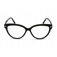 Tom Ford Women's Eyeglasses - Shiny Black Plastic Cat Eye Shape Frame | FT5763-B 001 ,