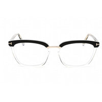 Tom Ford Women's Eyeglasses - Shiny Black Plastic Square Shape Frame | FT5550-B 005 ,