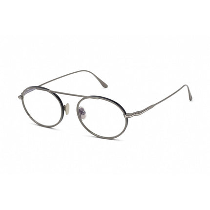 Tom Ford Women's Eyeglasses - Shiny Gunmetal Metal Round Shape Frame | FT5692-B 008 ,