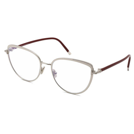 Tom Ford Women's Eyeglasses - Shiny Palladium Full-Rim Metal Frame | FT5741-B 016 ,
