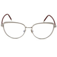 Tom Ford Women's Eyeglasses - Shiny Palladium Full-Rim Metal Frame | FT5741-B 016 ,