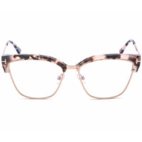 Tom Ford Women's Eyeglasses - Shiny Pink Havana Metal/Plastic Frame | FT5547-B 054 ,