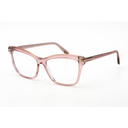 Tom Ford Women's Eyeglasses - Shiny Transparent Lilac Pink Grey Frame | FT5619-B 072 ,