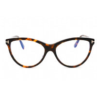 Tom Ford Women's Eyeglasses - Vintage Dark Havana Plastic Cat Eye Frame | FT5772-B 052 ,